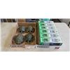 Image 1 : 4 NEW TURTLE FOUNTAIN HEADS WITH HOSE AND TRAY OF NEW ATEC FOUNTAIN HEAD SETS