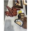 Image 2 : NATIVE WOOD CARVINGS, SMALL CANVAS AND A COUPLE NATIVE PRINTS