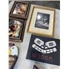 Image 4 : NATIVE WOOD CARVINGS, SMALL CANVAS AND A COUPLE NATIVE PRINTS
