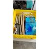 Image 2 : MILK CRATE OF BUBBLE ENVELOPES, AND MILK CRATE OF PHOTO ALBUMS, HORIZON NEWSPRINT RULED PAPER