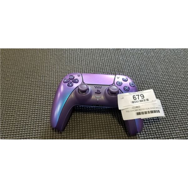 PS5 CHROMA INDIGO DUALSENSE WIRELESS CONTROLLER - TESTED WORKING, RETAIL $99