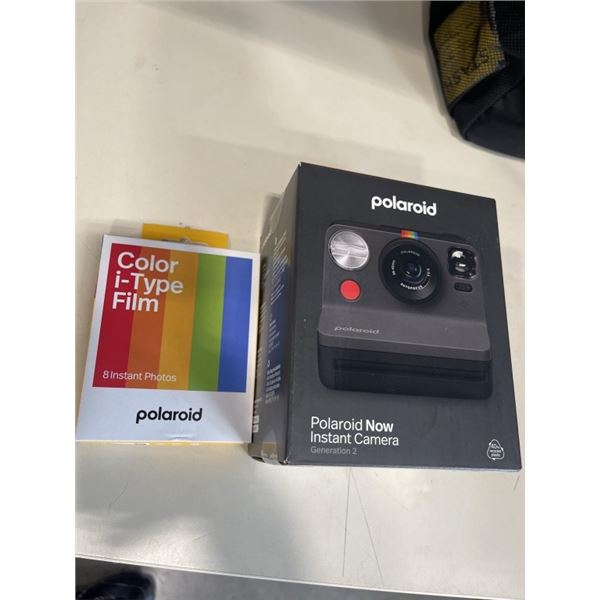 NEW POLAROID NOW INSTANT CAMERA GENERATION 2 AND POLAROID COLOR I-TYPE FILM
