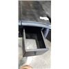 Image 5 : 2 DRAWER VANITY DESK WITH VINTAGE STYLE CARVED WOODEN DINING CHAIR WITH MEDALLION OVAL BACKREST