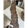 Image 6 : 3 VINTAGE HAND-CARVED AFRICAN WOODEN ART PIECES