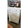 Image 1 : WHITE IKEA MALM 3 DRAWER SHOE CABINET