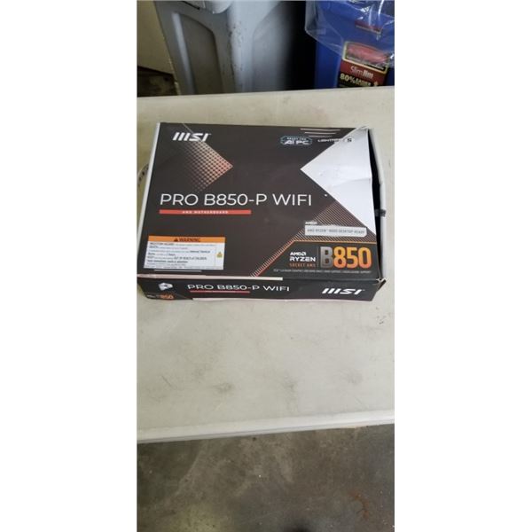 AS NEW AMD RYZEN SOCKET AM5 B850 MOTHERBOARD