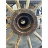 Image 5 : ANTIQUE WOOD WAGON WHEEN. WHEELS ARE 36" DIAMETER