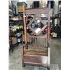 Image 3 : VINTAGE ENTRY BENCH W/ HOOKS, MIRROR, AND SEAT STORAGE
