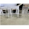Image 2 : BRAND NEW SET OF 4 EPARE RETRO LATTE GLASS SET, DUAL WALL INSULATED GLASS RETAIL $46 EACH,  TOTAL $9
