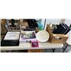 Image 1 : HAMMOCK, NEW PHOTO ALBUMS AND FRAMES,IRON AND ASSORTED HOUSEHOLD ITEMS