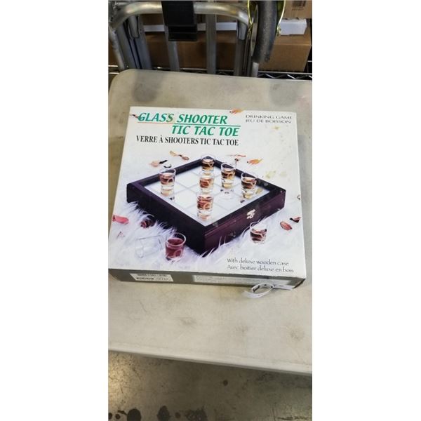 GLASS SHOOTER TIC TAC TOE DRINKING GAME