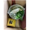 Image 4 : 2 BOXES OF WEDDING AND TABLE DECOR, INCLUDING WOODEN BOXES, VASES AND MORE