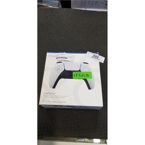 PS5 WHITE DUALSENSE WIRELESS CONTROLLER - TESTED WORKING, RETAIL $94