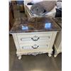 Image 2 : PAIR OF ORNATE 2 DRAWER NIGHT STANDS