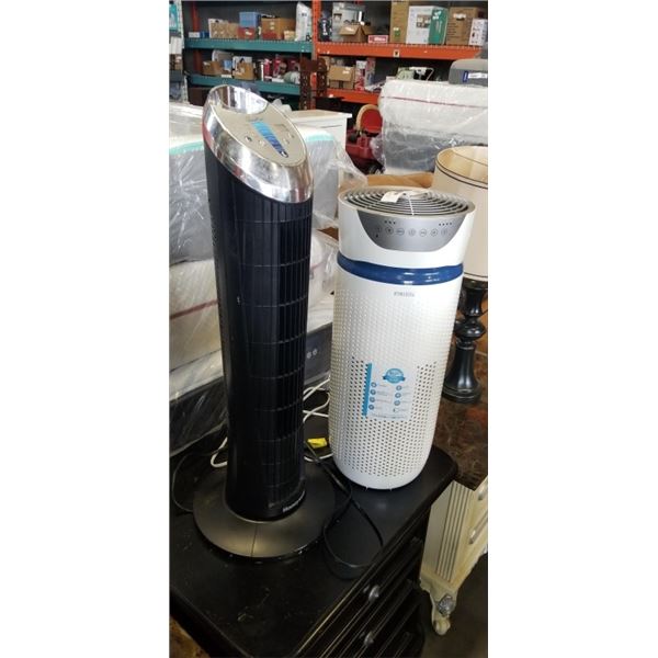 HOMEDICS 5 IN 1 AIR PURIFIER AND HONEYWELL QUIET SET TOWER FAN