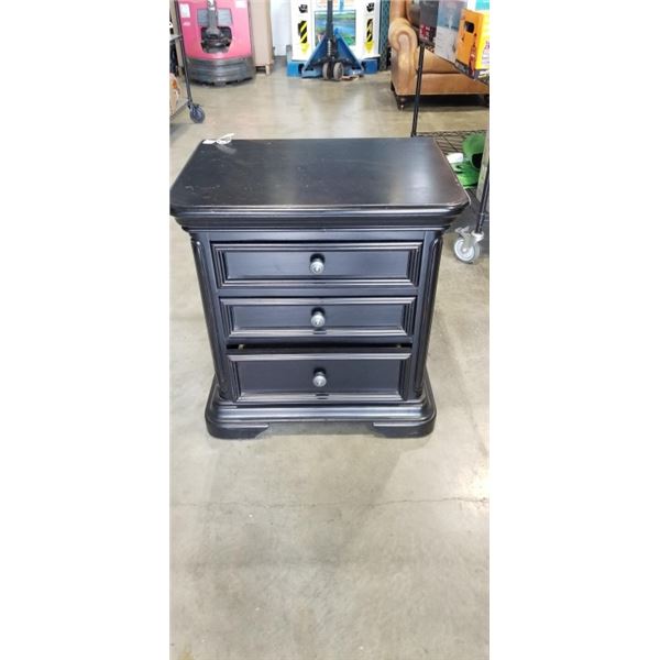 3 DRAWER DRESSER WITH DARK FINISH
