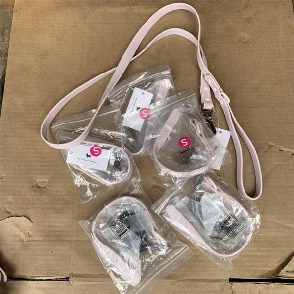 NEW STANDARD 5FT WATERPROOF LEASH AND 5 NEW SMALL WATERPROOF COLLARS 8"-12"