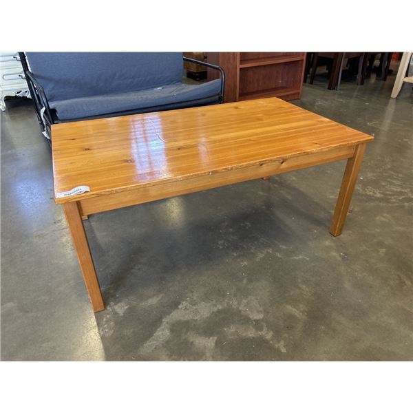 28" x 48" WOODEN COFFEE TABLE