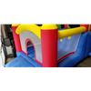 Image 4 : LARGE INFLATABLE BOUNCEY HOUSE WITH SLIDE, CLIMBING WALL, CARRY BAG, PATCH KIT AND PUMP, WORKING NO 