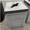 Image 1 : SQUARE RECYCLE BIN WITH 3 LIDS