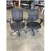 Image 1 : 2 BLACK ROLLING OFFICE CHAIRS