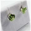 Image 1 : STERLING SILVER NATURAL PERIDOT EARRINGS, W/A $430.00. PERIDOT IS THE BIRTHSTONE FOR AUGUST.