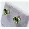 Image 2 : STERLING SILVER NATURAL PERIDOT EARRINGS, W/A $430.00. PERIDOT IS THE BIRTHSTONE FOR AUGUST.