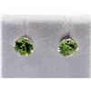 Image 3 : STERLING SILVER NATURAL PERIDOT EARRINGS, W/A $430.00. PERIDOT IS THE BIRTHSTONE FOR AUGUST.