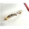 Image 2 : GOLD PLATED STERLING SILVER NATURAL DIAMOND (0.005CT) RING, SIZE 5.5, W/A $650.00. DIAMOND IS THE BI