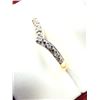 Image 3 : GOLD PLATED STERLING SILVER NATURAL DIAMOND (0.005CT) RING, SIZE 5.5, W/A $650.00. DIAMOND IS THE BI