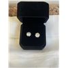Image 1 : NEW S925 2.0CT EACH SIMULATED DIAMOND (CZ) STUD EARRINGS, MOUNTED IN 925 STERLING SILVER W/ WHITE GO