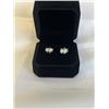Image 3 : NEW S925 2.0CT EACH SIMULATED DIAMOND (CZ) STUD EARRINGS, MOUNTED IN 925 STERLING SILVER W/ WHITE GO