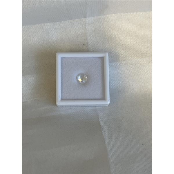 2.3CT NATURAL WHITE TOPAZ GEMSTONE, UNTREATED, ROUND CUT - RETAIL $320