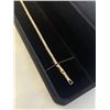 Image 2 : NEW 18K GOLD PLATED 2.5MM PRINCESS CUT SIMULATED DIAMOND (CZ) TENNIS BRACELET, 6.75"-7.75"