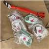 Image 1 : NEW STANDARD 5FT WATERPROOF LEASH AND 5 NEW SMALL WATERPROOF COLLARS 8"-12"