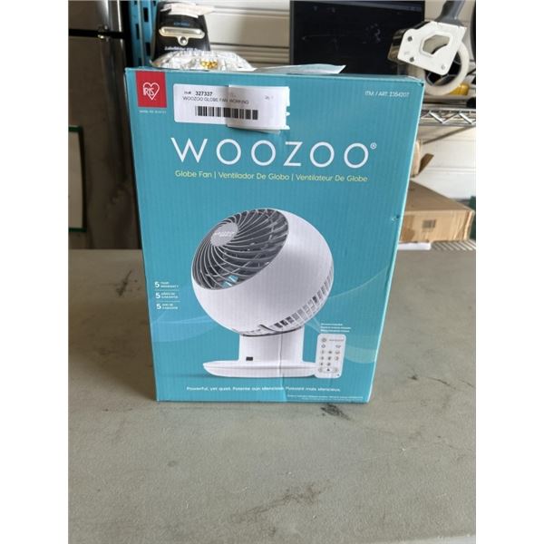 WOOZOO GLOBE FAN. WORKING