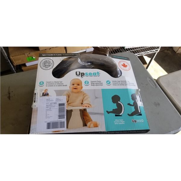 NEW UPSEAT, FLOOR & BOOSTER SEAT FOR AGES 4 MONTHS TO 2 YEARS