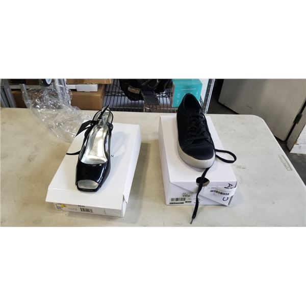 ALDO BLACK RINNA SHOES SIZE 10 AND NINE WEST HEEL SHOES
