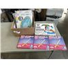 Image 2 : TRAY OF POOL INFLATABLES INCLUDING BIG MOUTH GIANT ISLAND POOL FLOAT, INFLATABLE POOL NOOBLE SWORDS,