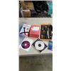 Image 2 : TOTE OF DVDRS, CDRS, COMPUTER ACCESSORIES, FLASHLIGHTS AND MORE