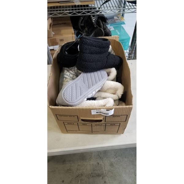 BOX OF LADIES SLIPPERS