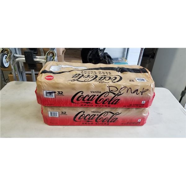 TWO 24 PACKS OF COCA COLA ZERO. A FEW CANS MAY BE MISSING