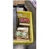 Image 2 : MILK CRATE OF CANDLES, AND BOX OF CANDLE HOLDERS