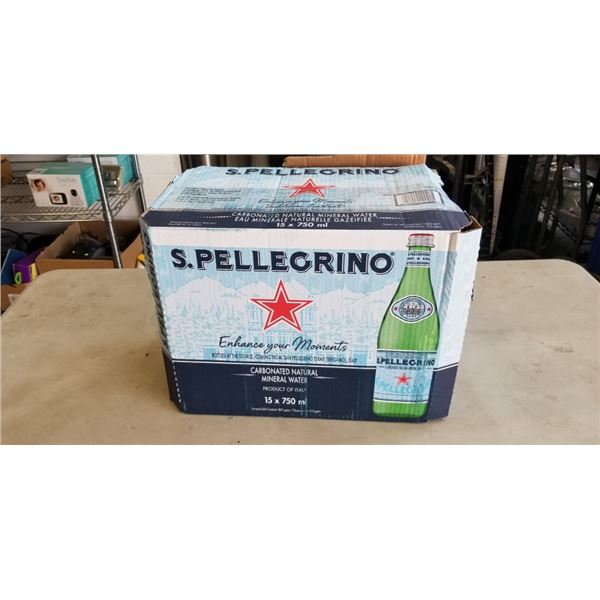 S.PELLEGRINO CARBONATED WATER. 15 X 750ML