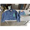 Image 1 : AS NEW LEVIS KIDS DEMIN TRUCKER JACKET SIZE XL, AND LEVIS 711 SKINNY JEANS SIZE 30X30