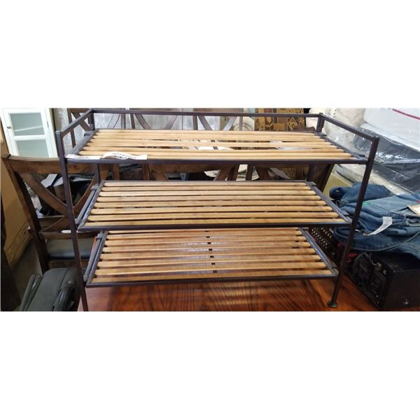 3 TIER FOLDING SHOE RACK