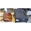 Image 1 : RENWICK LUGGAGE BAG AND VINTAGE BROWN BAG
