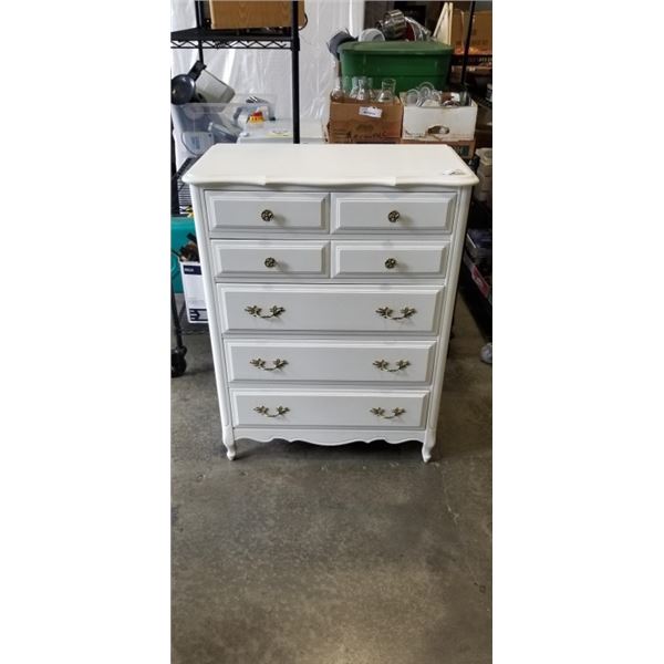 FRENCH PROVINCIAL 5 DRAWER HIGHBOY DRESSER
