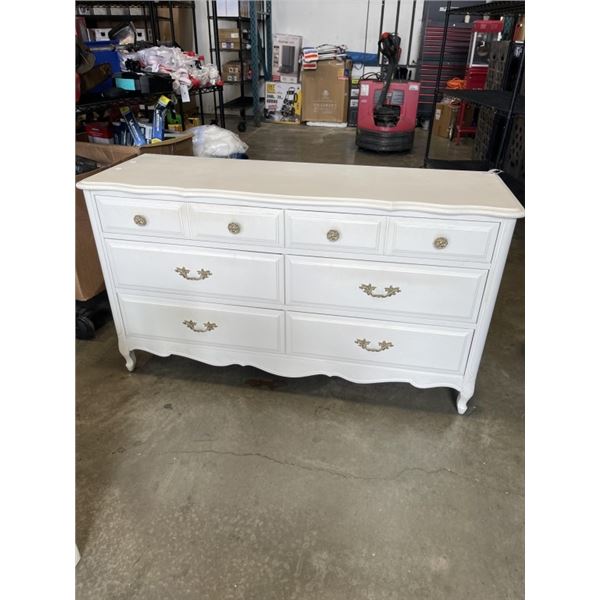 FRENCH PROVINCIAL 6 DRAWER WHITE DRESSER