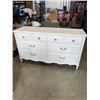 Image 1 : FRENCH PROVINCIAL 6 DRAWER WHITE DRESSER
